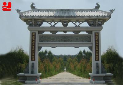 供应精品直销风水摆件寺庙宗祠山门牌坊 福州旗福禅寺工程实例园林古建