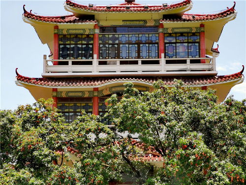 荔枝公园具有岭南风格的古建筑,极富诗情画意