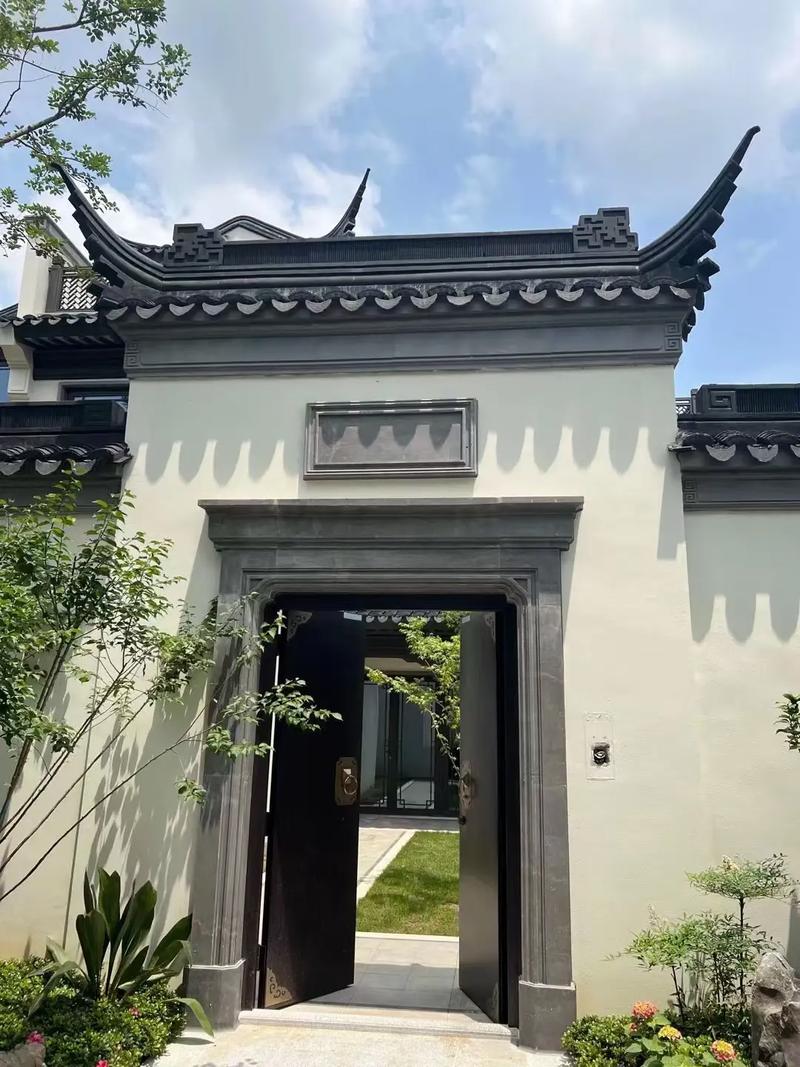 中式门#园林景观工程 #施工现场实拍 #古建筑之美 #传承古
