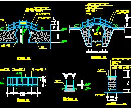 拱桥施工图纸免费下载 园林建筑及相关